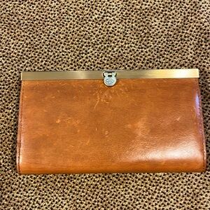 Patricia Nash Tan Leather Clutch Wallet